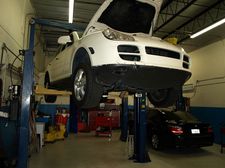 Jacked-Up Car